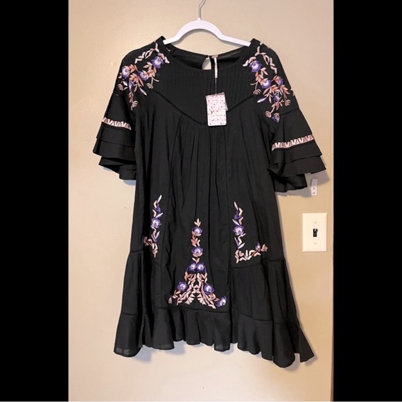 ❤️Free People Pavlo Babydoll Embroidered Dress NWT - Picture 6 of 6